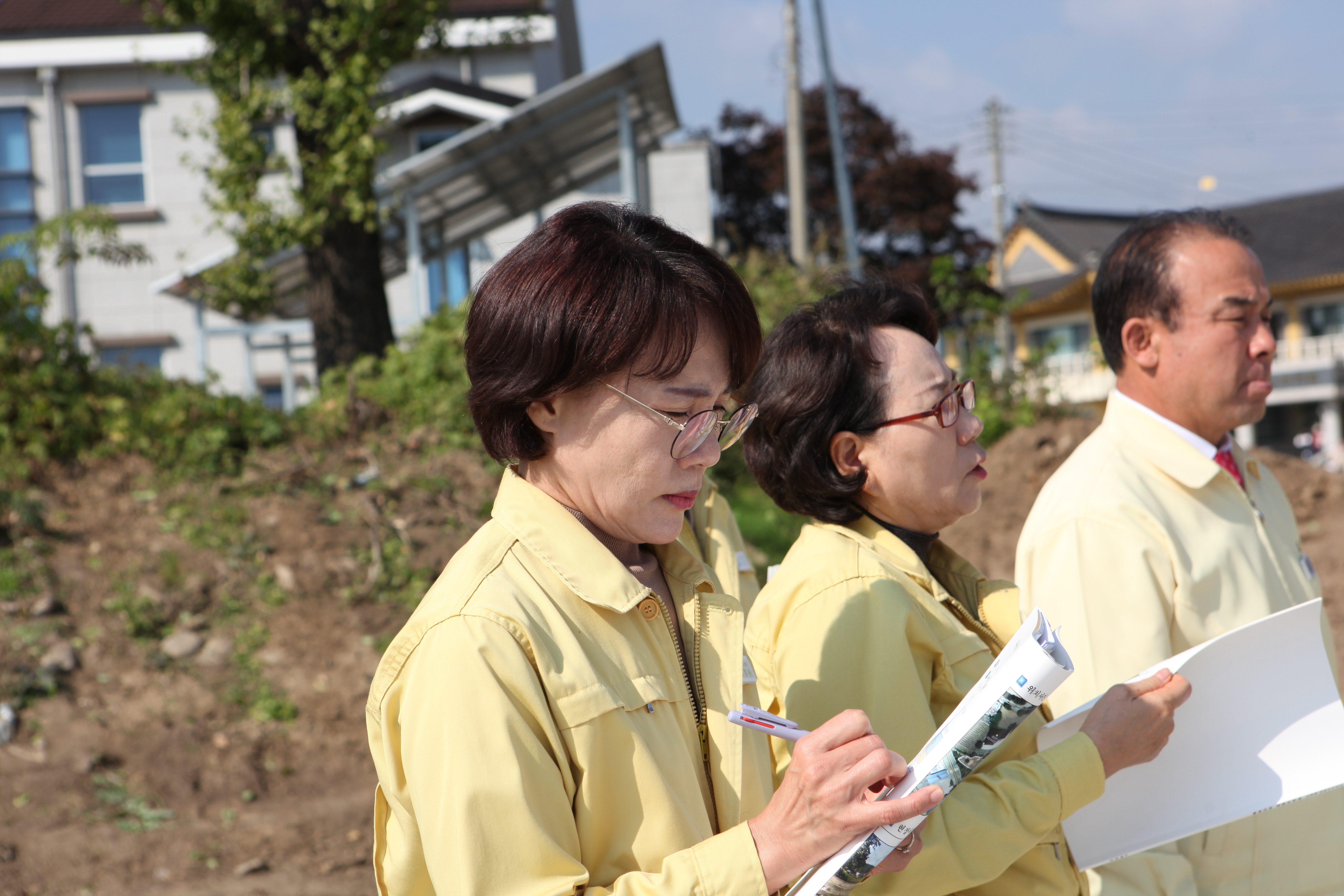 '제267회 예천군의회 임시회 현장확인' 게시글의 사진(22) '2023 10 23 003 용문게이트볼장 조성사업.JPG'